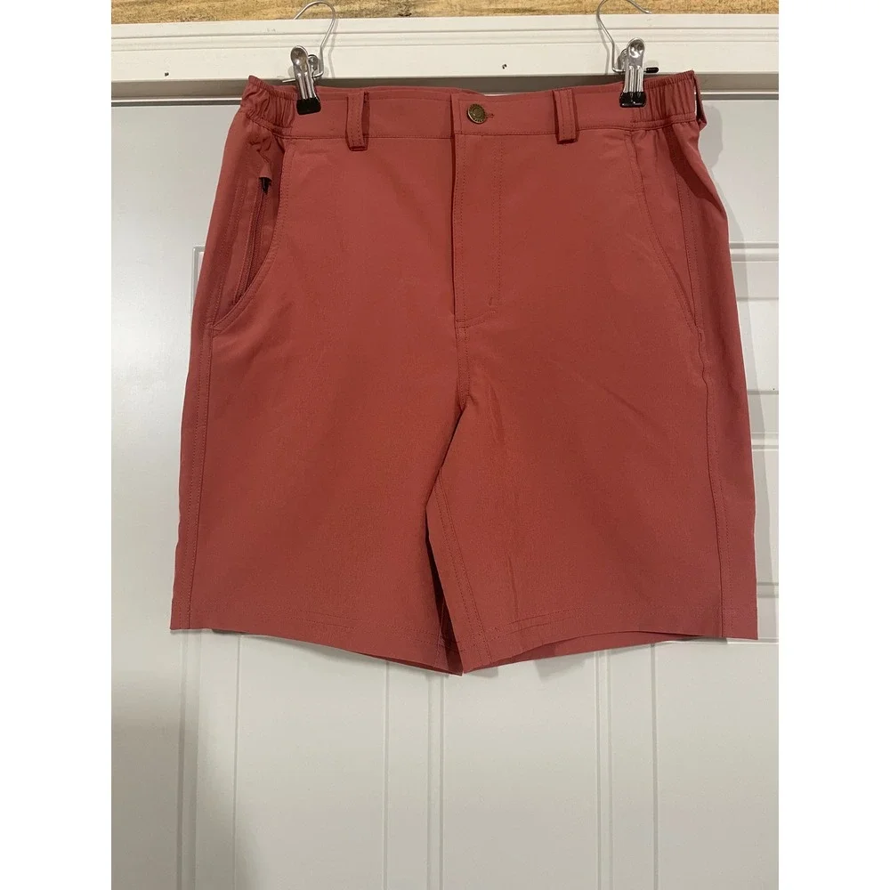 Drake Clothing Company Shorts Mens Small Rust Red Excellent Performance Stretch